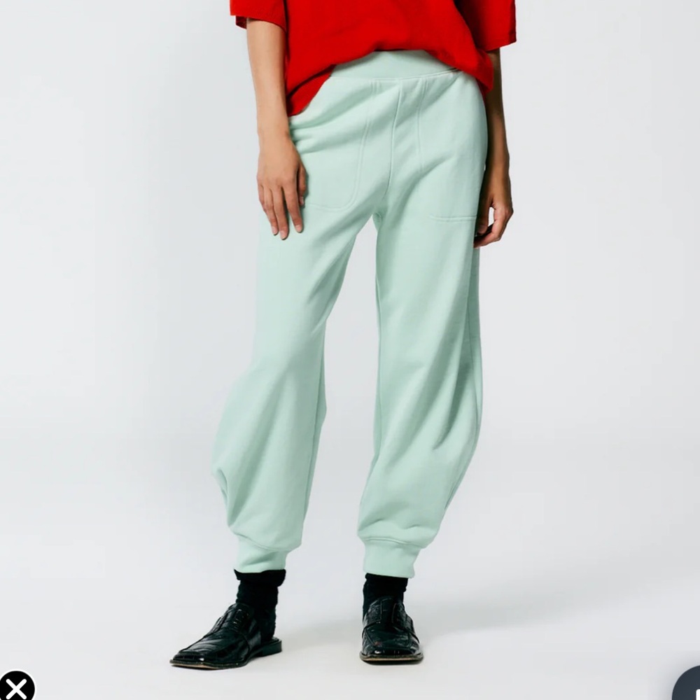 Tibi Calder Sweatpants in Mint